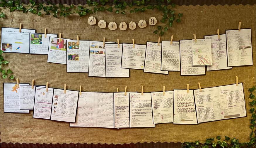 Writing progress display (Reception to Year 6)